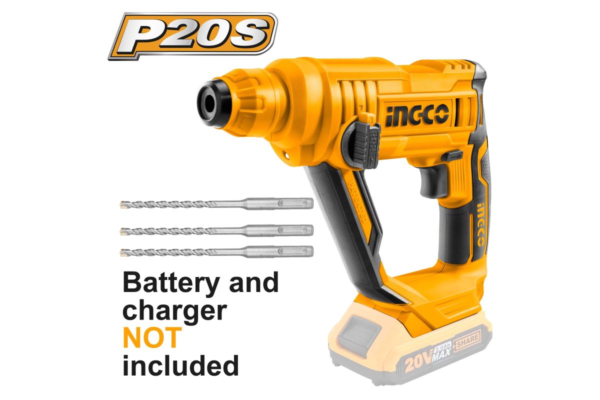 Ingco CORDLESS ROTARY HAMMER (20V)
